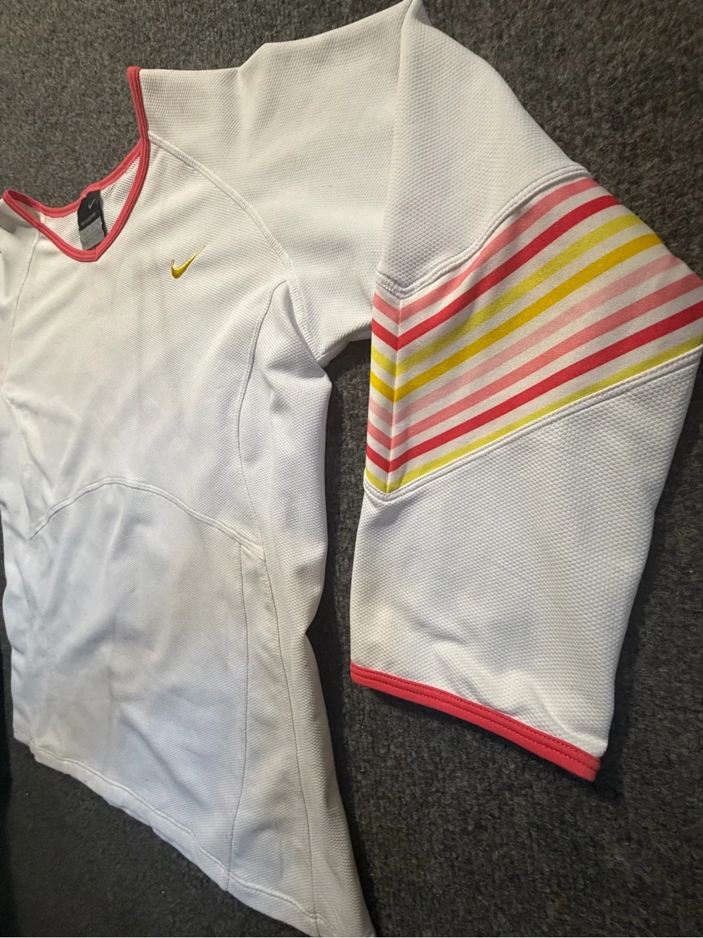Vintage Nike White Long Sleeve Kids Tee